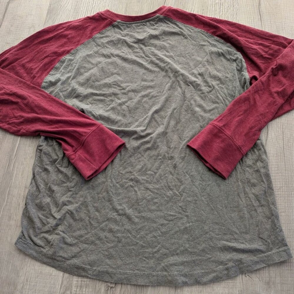 WSU Washington State Cougars Grey Red Long Sleeve Tee Shirt Women's XL - Picture 2 of 5